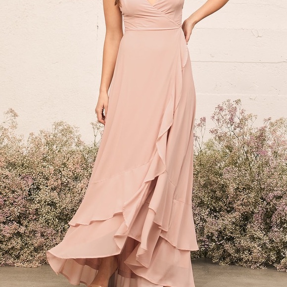 Lulus Blush/Nude Bridesmaids Dress - Picture 6 of 11